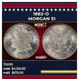 1882-o Morgan Dollar $1 ms65+ SEGS