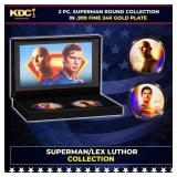 2 Coin Lex Luthor & Superman, James Gunn Gold Plat