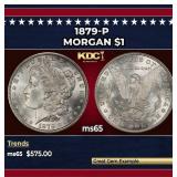 1879-p Morgan Dollar $1 Grades ms65