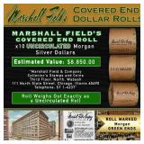 Rare Morgan UNC MARSHALL FIELDS 10 $1 Roll Green L