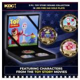 3 Coin Toy Story Gold Plated Round Collection In C