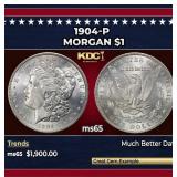 1904-p Morgan Dollar $1 ms65 SEGS