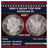 1900-s Morgan Dollar Near Top Pop $1 ms64 dmpl SEG