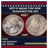 1977-p Washington Quarter Near Top Pop 25c ms67+ S