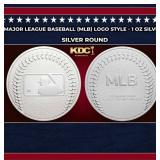 Major League Baseball (MLB) Logo Style - 1 oz Silv