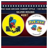 PAC-MAN Arcade Cabinet style - 1 oz Silver Round R