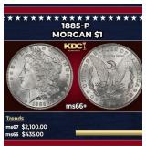1885-p Morgan Dollar $1 ms66+ SEGS