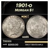 1901-o Morgan Dollar $1 Grades ms65
