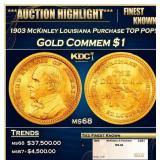 1903 McKinley Louisiana Purchase Gold Commem Dolla