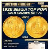 1926 Sesqui Gold Commem TOP POP! $2 1/2 ms67 SEGS