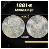 1881-s Morgan Dollar $1 Grades ms62+