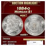 1884-cc Morgan Dollar GSA Hoard W/ Box & COA $1 Gr