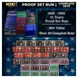 2007-2009 Presidential Dollar Proof Sets First  3