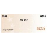 1910-s Gold St. Gaudens Double Eagle $20 ms66+ SEG