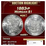 1883-p Morgan Dollar $1 ms66+ SEGS