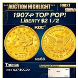1887-s Gold Liberty Half Eagle Near Top Pop! $5 ms