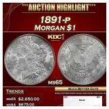 1881-s Morgan Dollar $1 ms67+ SEGS
