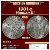 1892-o Morgan Dollar Toned $1 ms65+ SEGS