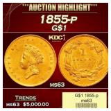 1901-s Gold Liberty Half Eagle $5 ms66+ SEGS