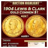 1904 Lewis & Clark Gold Commem Dollar 1 ms66+ SEGS