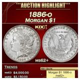 1886-o Morgan Dollar $1 ms62+ USCG