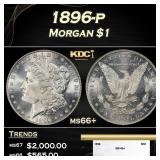 1896-p Morgan Dollar $1 ms66+ SEGS