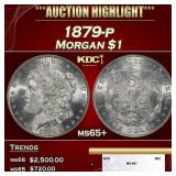 1879-p Morgan Dollar $1 ms65+ SEGS