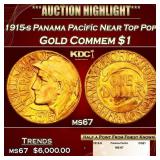 1915-s Panama Pacific Gold Commem Dollar Near Top