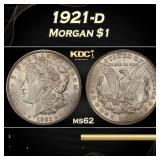 1921-d Morgan Dollar $1 Grades ms62