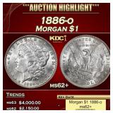1886-o Morgan Dollar $1 ms62+ USCG