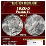 1926-d Peace Dollar $1 ms66 SEGS