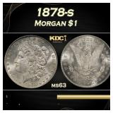 1878-s Morgan Dollar $1 Grades ms63