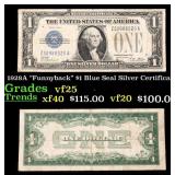 1928A $1 Blue Seal Silver Certificate "Funnyback"