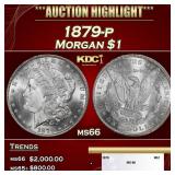 1879-p Morgan Dollar $1 ms66 SEGS