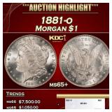 1881-o Morgan Dollar $1 ms65+ SEGS