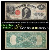 1917 Elliott/Burke $1 Large Size Legal Tender Note
