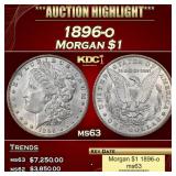1896-o Morgan Dollar $1 ms63 USCG