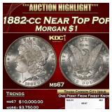 1882-cc Morgan Dollar Near Top Pop $1 ms67 SEGS