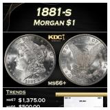 1881-s Morgan Dollar $1 ms66+ SEGS