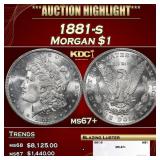 1881-s Morgan Dollar $1 ms67+ SEGS