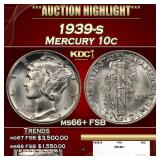 1939-s Mercury Dime 10c ms66+ FSB SEGS