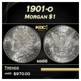 1901-o Morgan Dollar $1 Grades ms66
