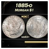 1885-o Morgan Dollar $1 Grades ms63+