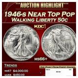 1946-s Walking Liberty Half Dollar Near Top Pop 50