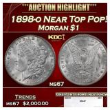 1879-s Morgan Dollar Colorfully Toned Near Top Pop