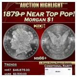 1879-p Morgan Dollar Near Top Pop! $1 ms66+ SEGS