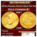 1915-s Panama Pacific Gold Commem Dollar Near Top