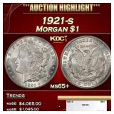 1921-s Morgan Dollar $1 ms65+ SEGS