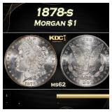 1878-s Morgan Dollar $1 Grades ms62