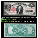 1917 $1 Large Size Legal Tender Note Grades Choice